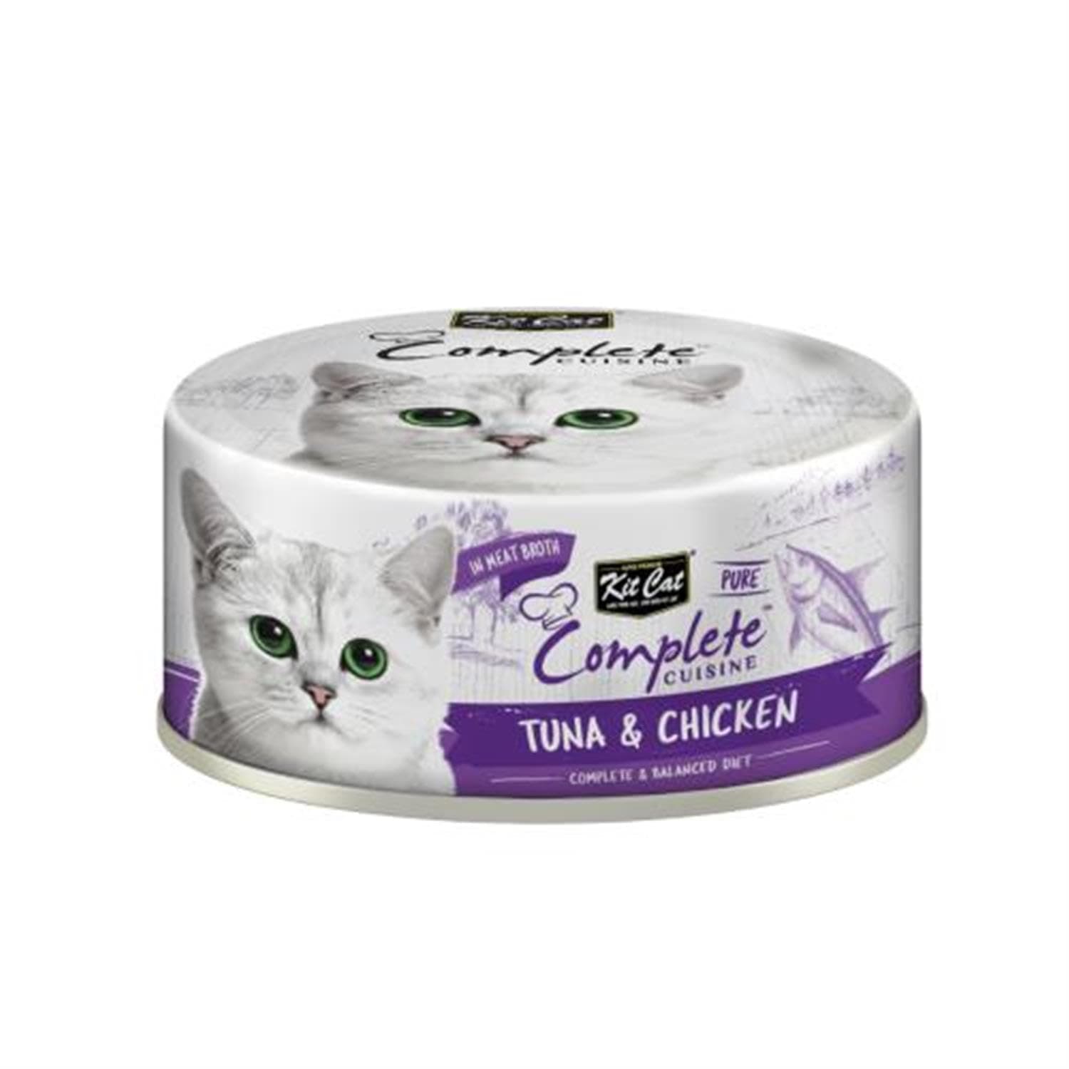 Kit Cat Complete Wet Food Tuna & Chicken 70g
