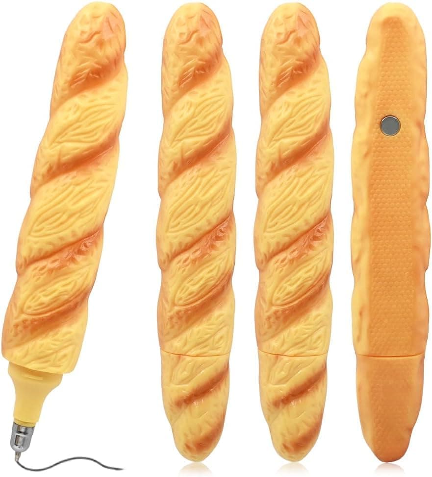 YelaJoy Novelty Baguette Ballpoint Pen, Funny Writing Pens for School Office Supplies, Creative Fast Food Shaped Pens, Unique Gift for Students and Colleagues, Playful Stationery for Daily Notes