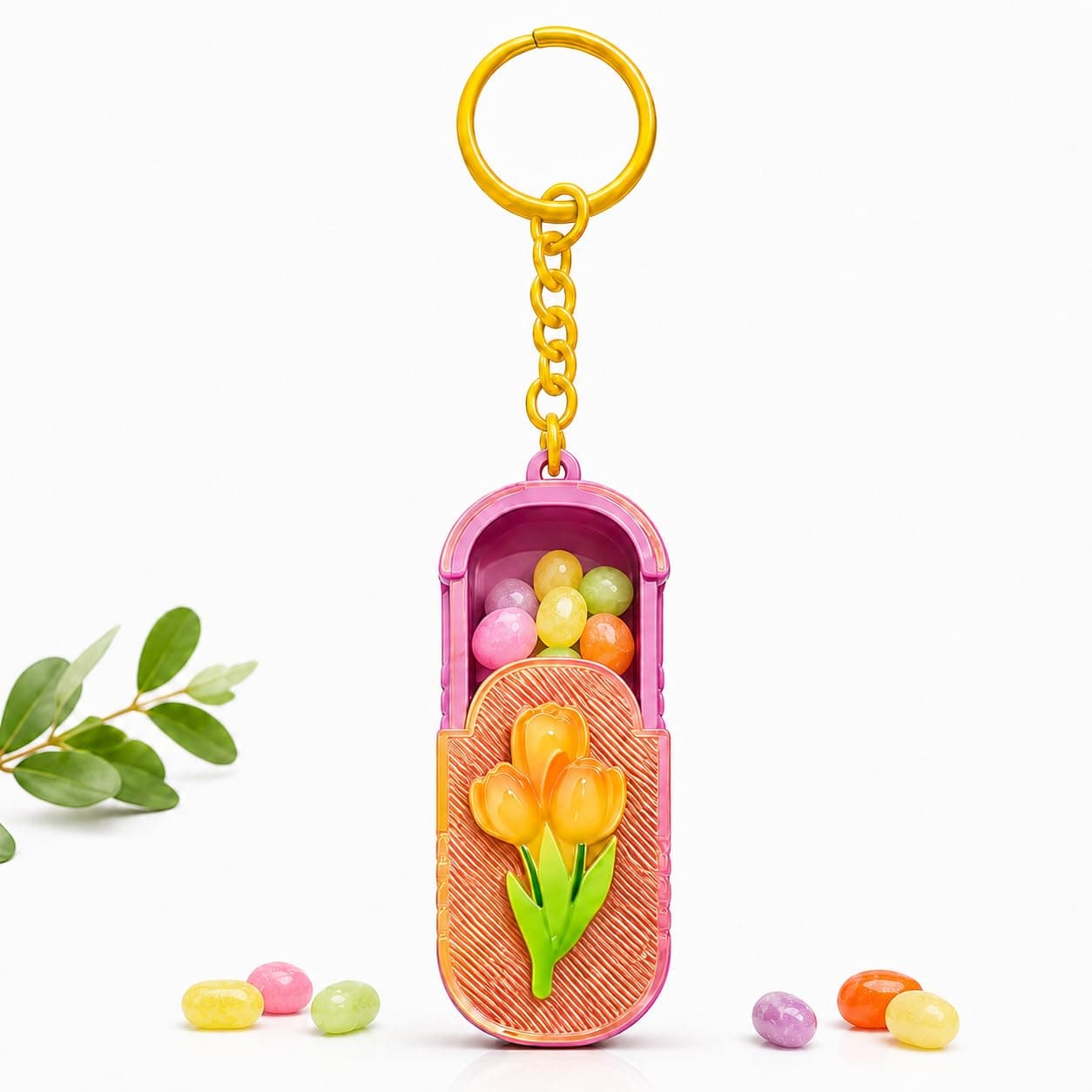 Small Pill Box, Travel Pill Organizer, Portable Mini Medicine Storage Container for Vitamins Tablets Fish Oil and Supplements, Pocket Pill Case for Purse Travel Office Outdoor Daily Use, Yellow
