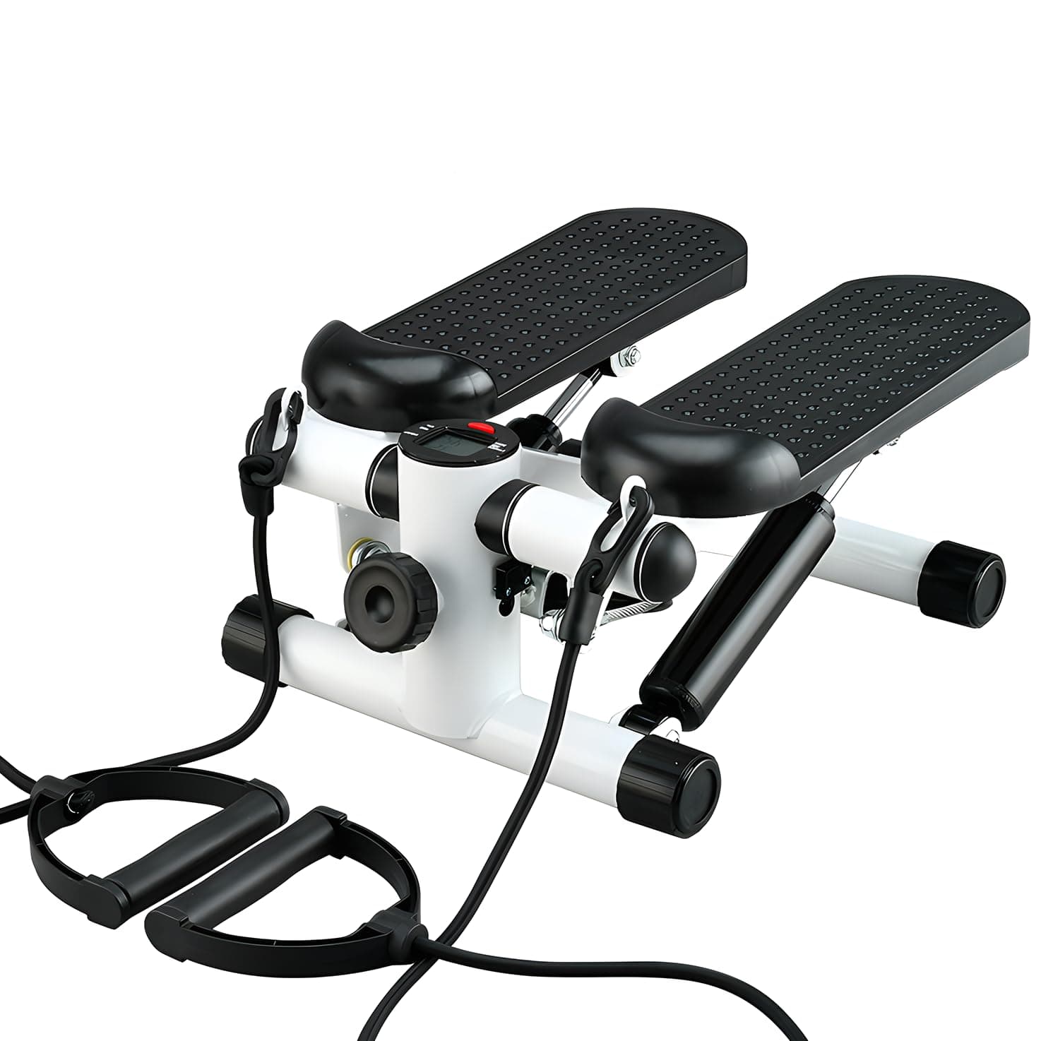 U HOOME Mini Steppers for Exercise,Stair Stepping Fitness Exercise Home Workout Equipment for Full Body Workout with Digital Monitor, Stair Stepper with Resistance Bands,330lbs Loading Capacity