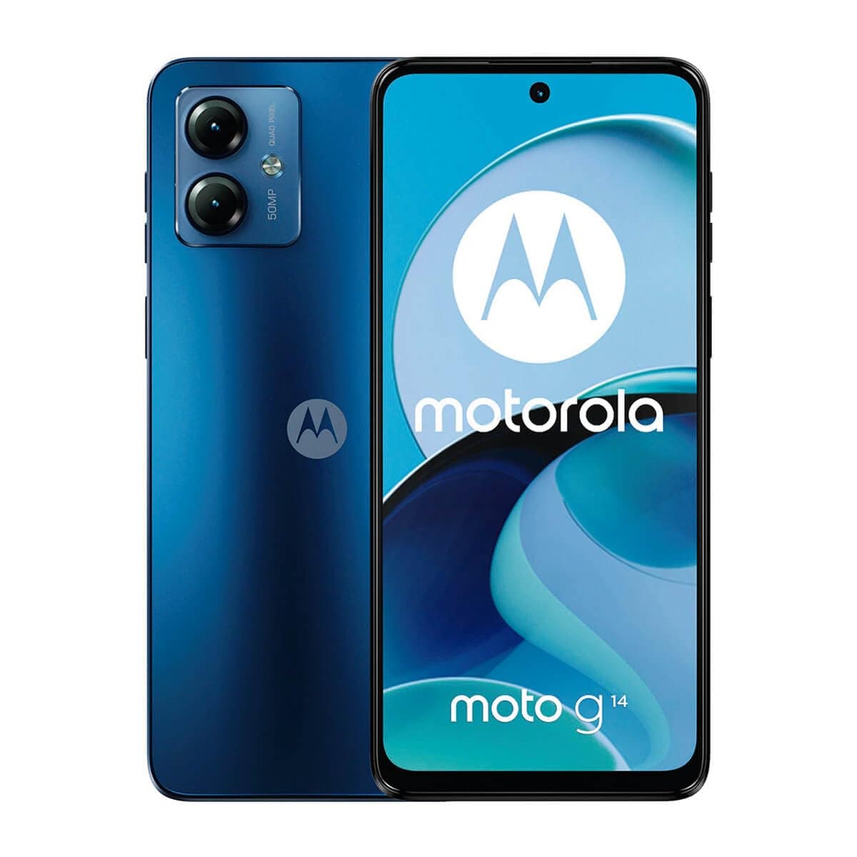 Motorola Moto G14 Dual-SIM 256GB ROM + 8GB RAM (GSM Only | No CDMA) Factory Unlocked 4G/LTE Smartphone (Sky Blue) - International Version