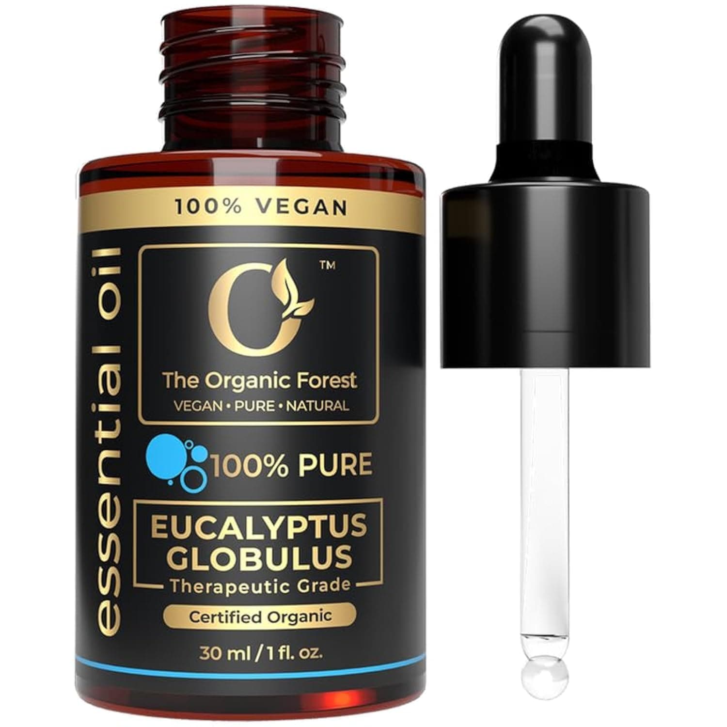 Plant Based Eucalyptus Oil - Pure Essential Oil for Humidifier & Steam Inhalation | Therapeutic-Grade Eucalyptus Essential Oil for Aromatherapy & Relaxation | 100% Natural & Undiluted