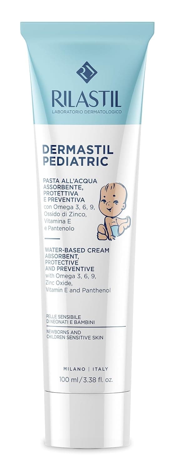 Rilastil Dermastil Kids Water Paste for Babies and Children, Daily Treatment, Protects and Preventive, 100 ml