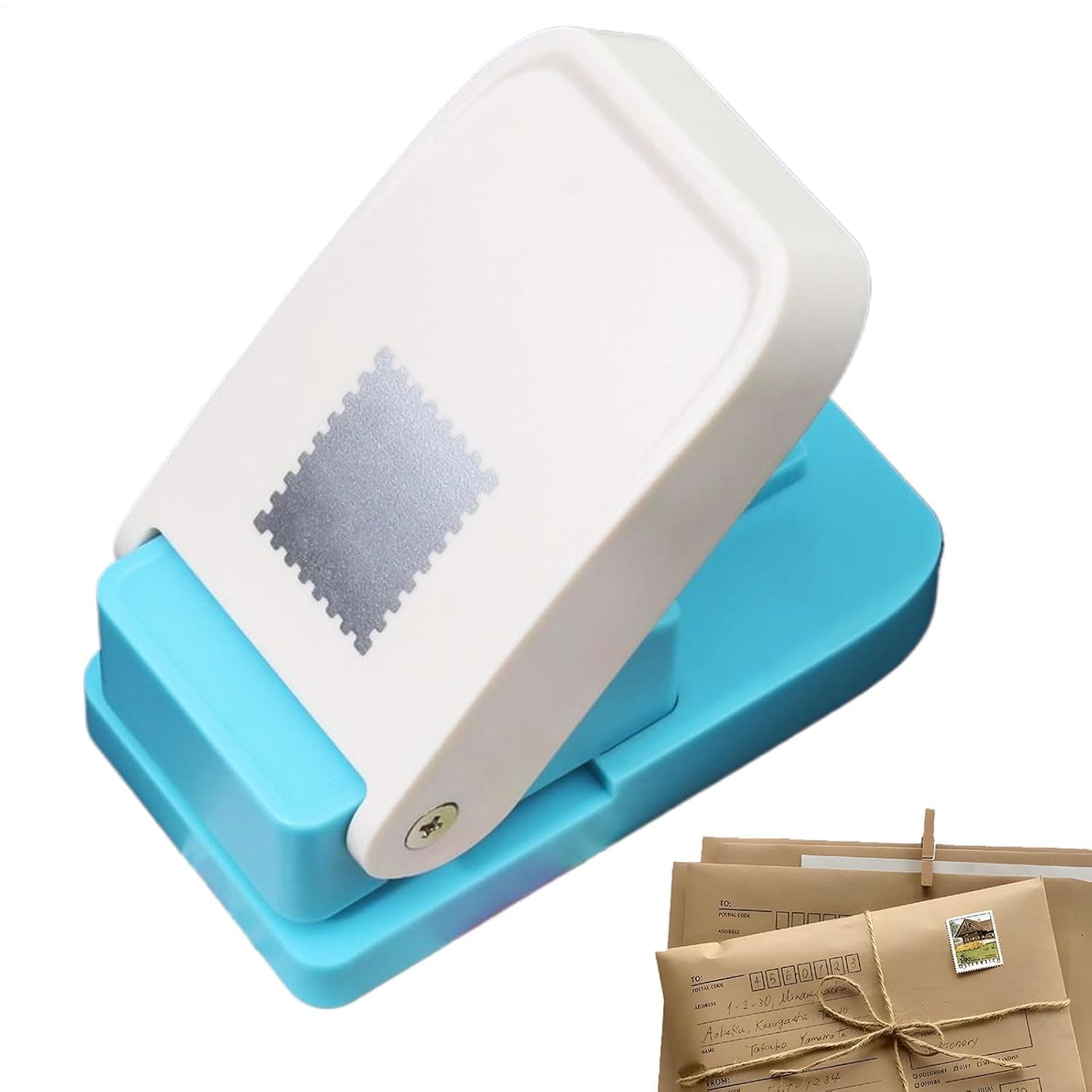 Portable Square Hole Punch, Square Paper Puncher, Manual Portable Large Scrapbooking Stamp Puncher | PP Squares Hole Cutter for Crafting, Art Projects, Envelope, Labels, Postage Wrapping