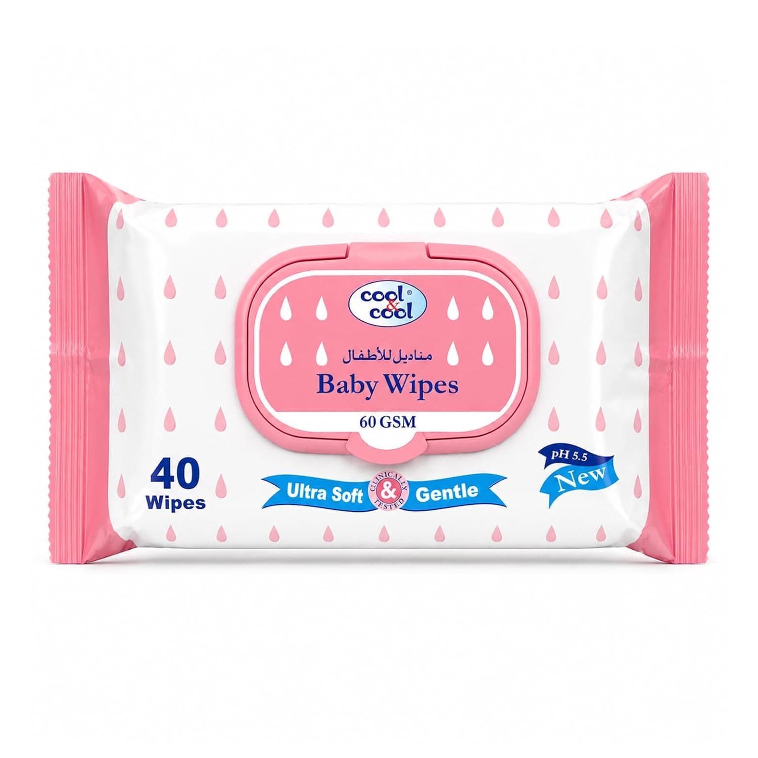 Cool & Cool Baby Wipes 40'S