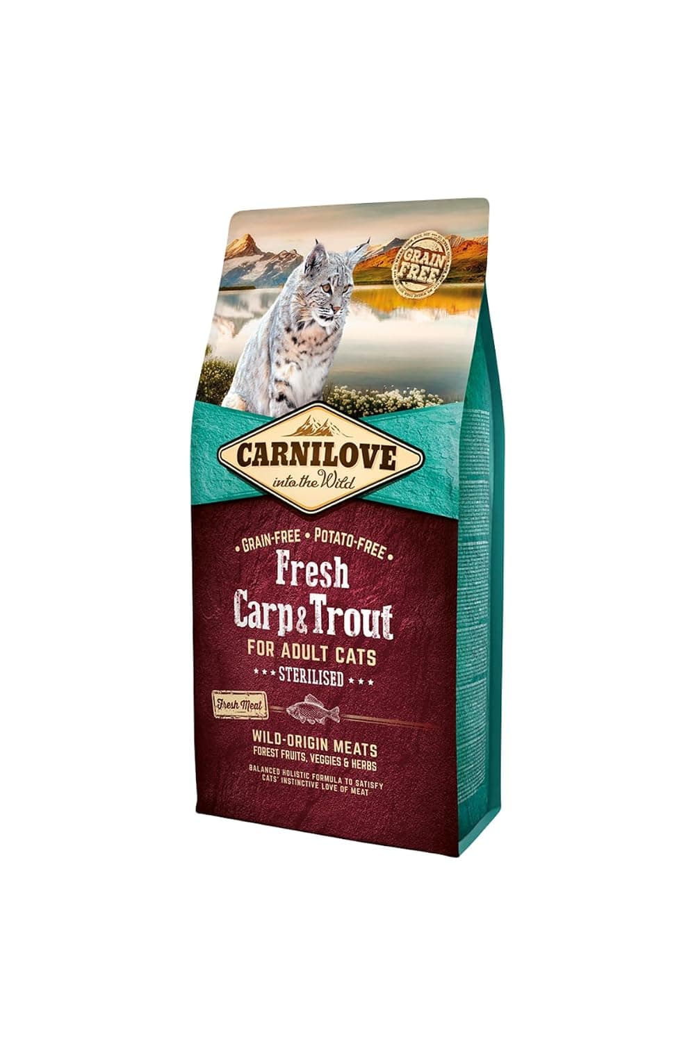 Carnilove Fresh Carp & Trout Sterilised for Adult Cats, 6 kg