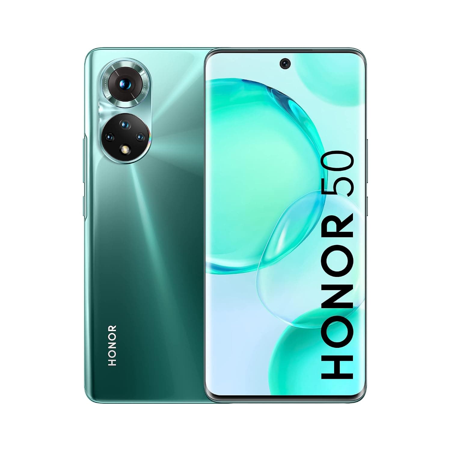 Honor 50 Dual-SIM 128GB ROM + 6GB RAM (GSM | CDMA) Factory Unlocked 5G SmartPhone (Emerald Green) - International Version