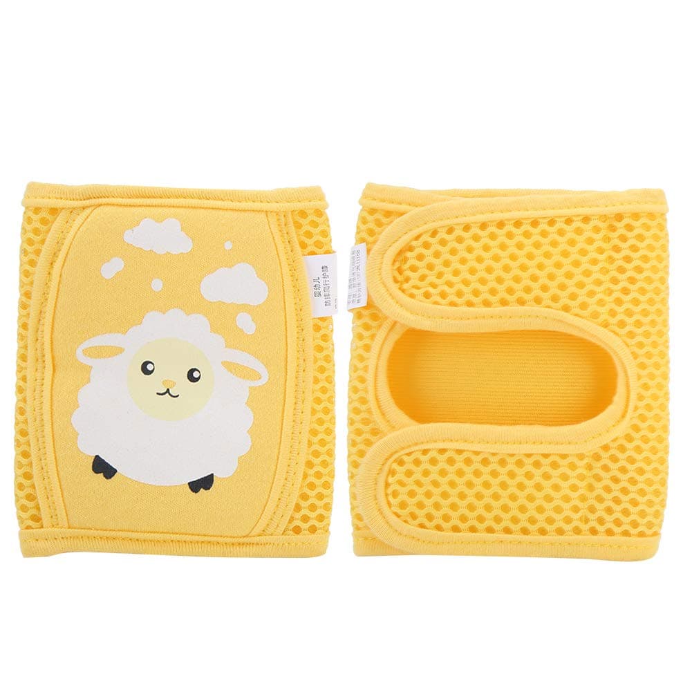 Alomejor Baby Knee Pads Comfortable Knee Protector for Toddler, Infant, Girl, Boy yellow sheep