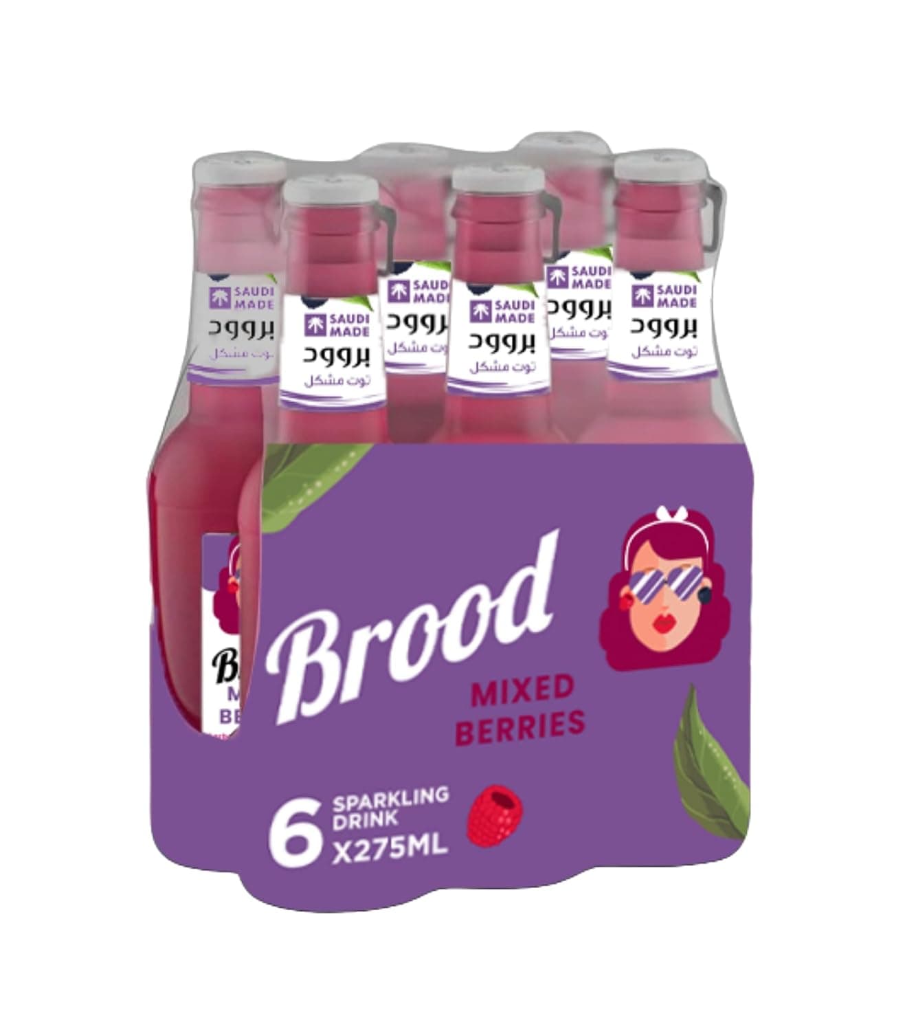 Brood Mixed Berries - Sparkling Drink 6 x 275 ml
