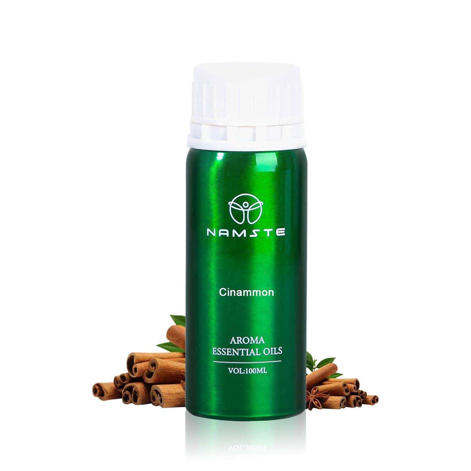 NAMSTE 3.38 Fl. Oz Cinammon Aroma Essential Oil - 100% Pure And Natural Essential Oils for Diffusers | Aromatherapy Oil for Relaxation, Sleep