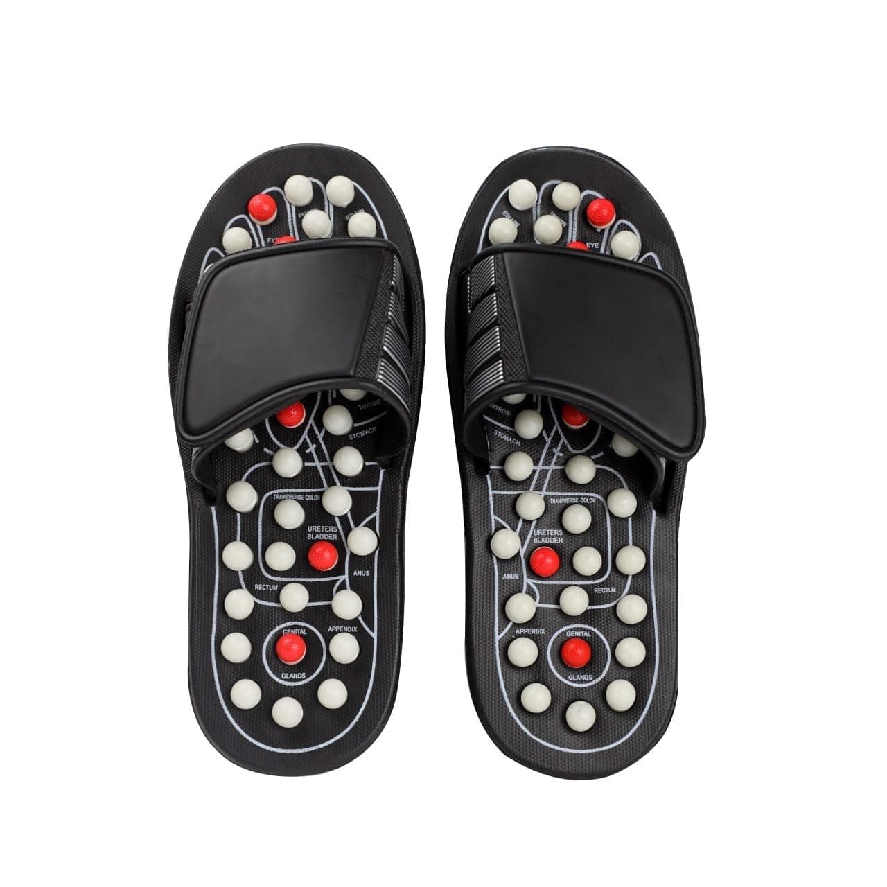 X spring Massage Slippers, Acupressure Reflexology Sandals for Men and Women, Comfortable Foot Massage Slippers for Pain Relief, Improve Blood Circulation and Relaxation