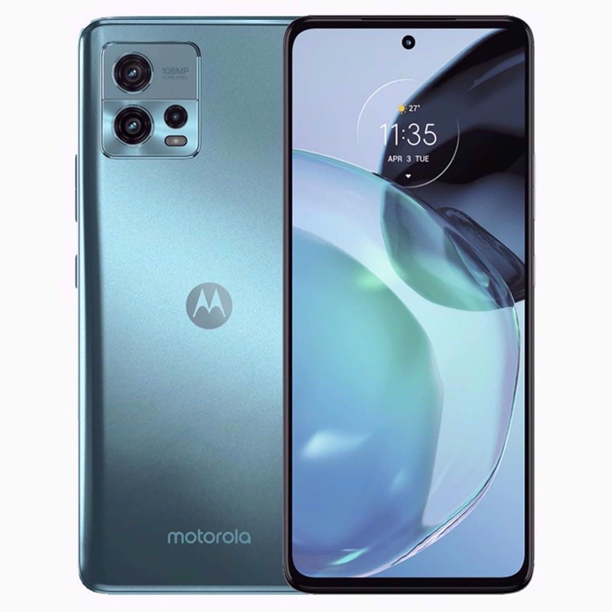 Motorola Moto G72 Dual-SIM 256GB ROM + 8GB RAM (GSM Only | No CDMA) Factory Unlocked 4G/LTE Smartphone (Polar Blue) - International Version