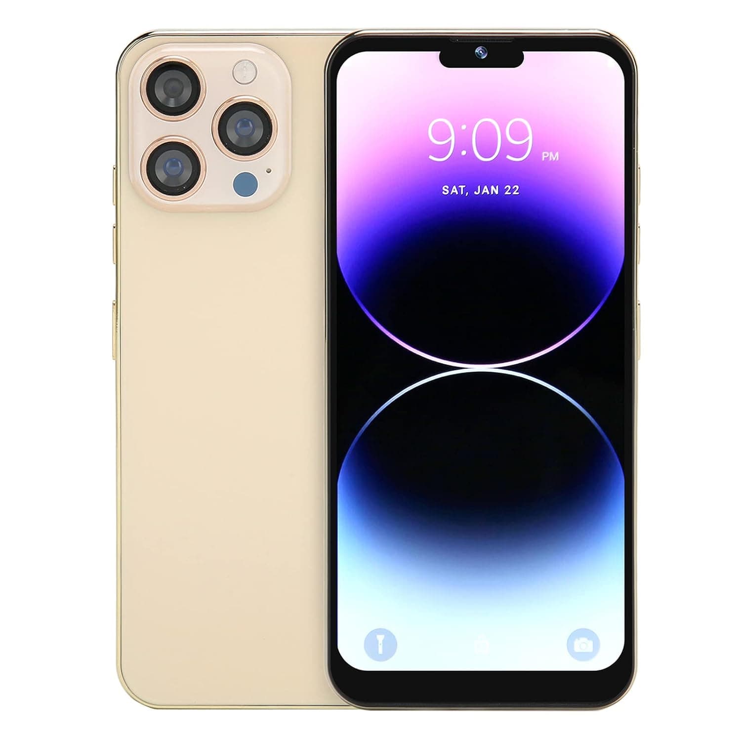 3G Unlocked Smartphone, Dual SIM Cell Phone 4GB RAM 64GB ROM 5000mAh Battery for Daily Life (Color : White-a)