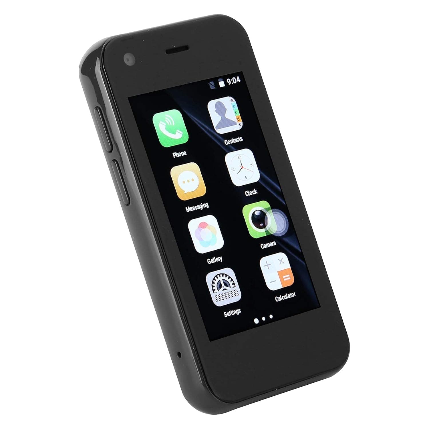 XS11 Phone, Compact and Exquisite System Double Curved Side Glass Process Dual Cards Dual Standby Mini Rugged Smartphone for Spare Device for Calling(black)