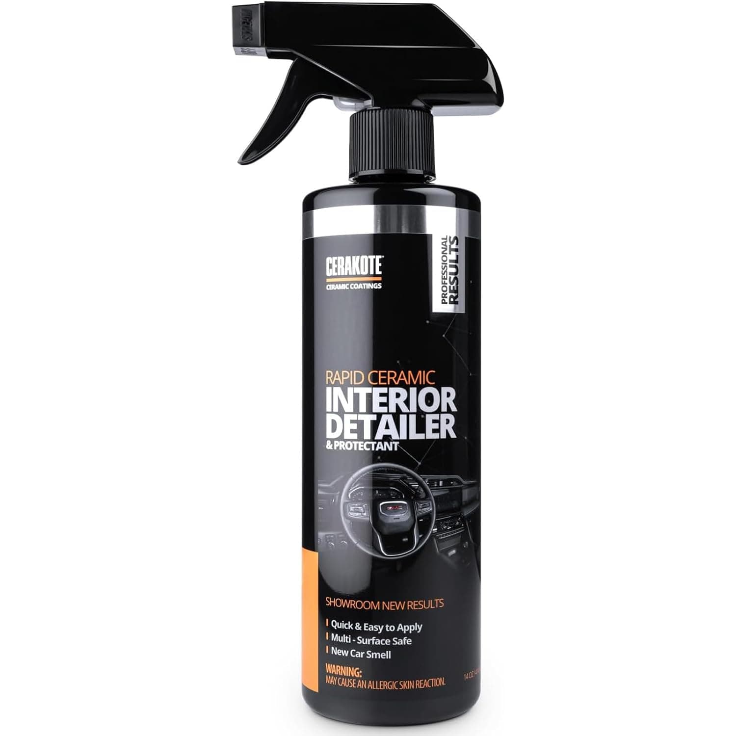 CERAKOTE Rapid Ceramic Interior Detailer (414 ml) - Professional Cockpit Care, Cleaning and Treatment for Car Interior - Long-Lasting Effect - Ceramic Technology - For All Surfaces - Fresh Fragrance
