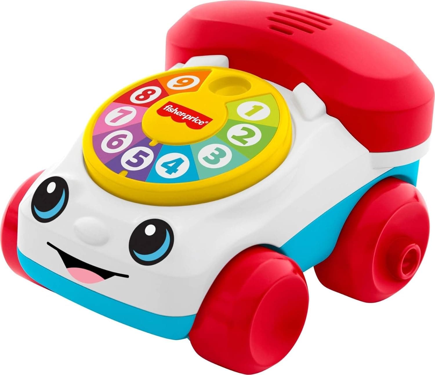 Fisher-Price JKD56 Baby Toy Push Phone Vehicle with Sounds Developmental Toy for Babies in the Crawling Phase, from 6 Months