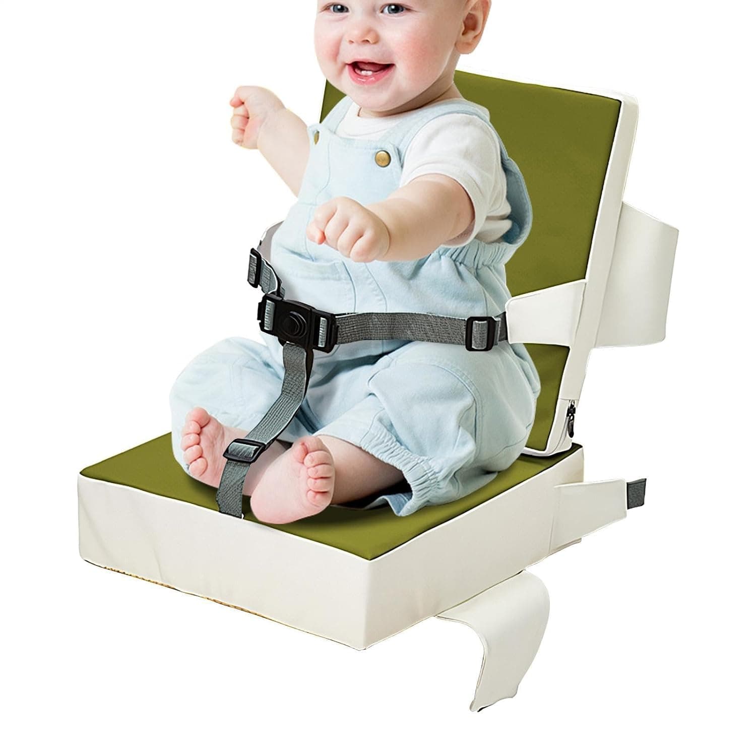 Booster Seat for Kitchen Chair Waterproof Backrest | Table Booster Seat for Child with Backrest Home Travel Portable Compact Easy Clean Non Slip Little Kids Dining Chair