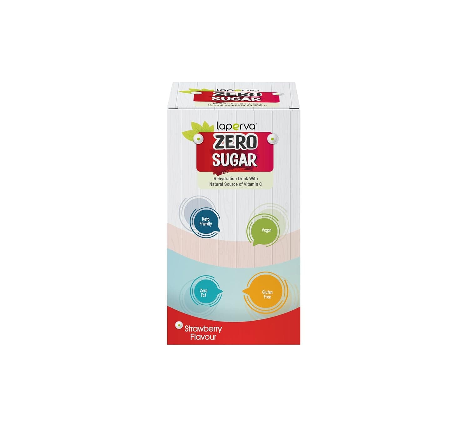 Rehydration drink | laperva Zero Sugar Drink - Rehydration Drink With Natural Source of Vitamin C, Made With Many Dried Fruits, Low Calories, Artificial Color & Flavor Free (Strawberry, 15 Sachets)