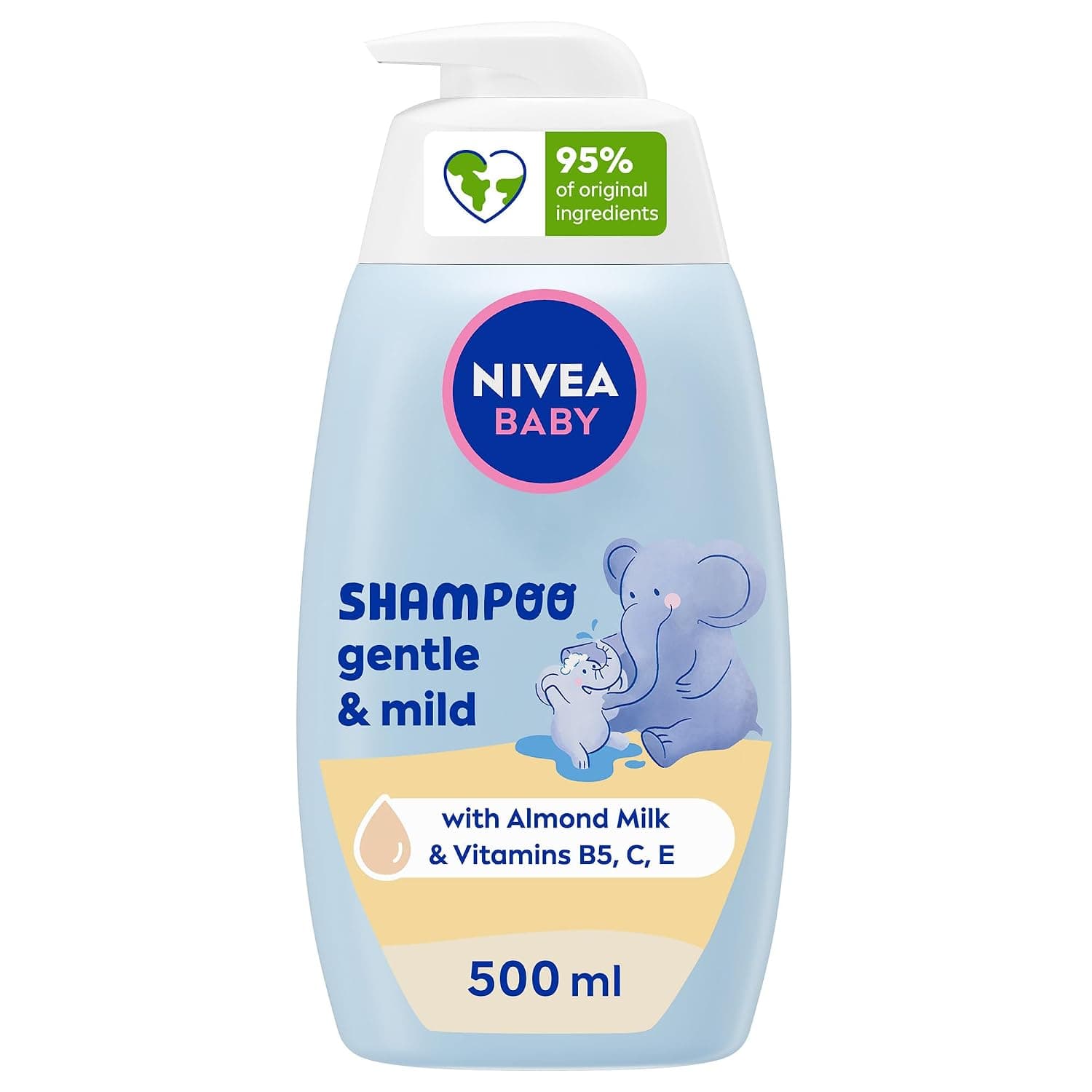 NIVEA Baby Pure & Mild Shampoo, Camomile Extract, 500ml
