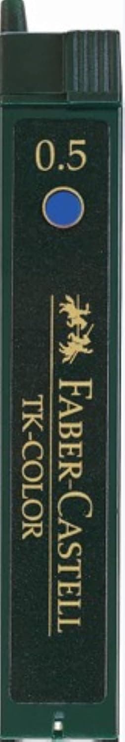Faber Castell TK Fineline Leads in Tube 12-Pieces, 0.5 mm Line Width, Blue