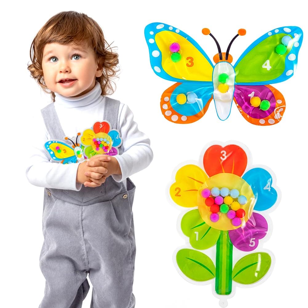2 Pcs Sensory Fidget Toys, Educational Color Sorting and Matching Game for Early Learning