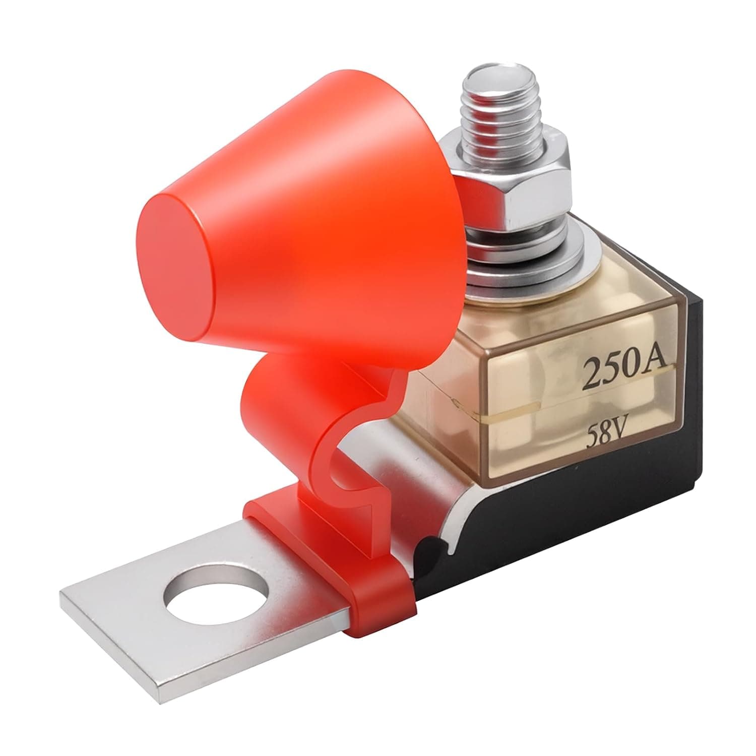250A MRBF Terminal Fuse Block, 58V DC, IP66 Waterproof, Battery Fuse Solution for Marine and Land Vehicles