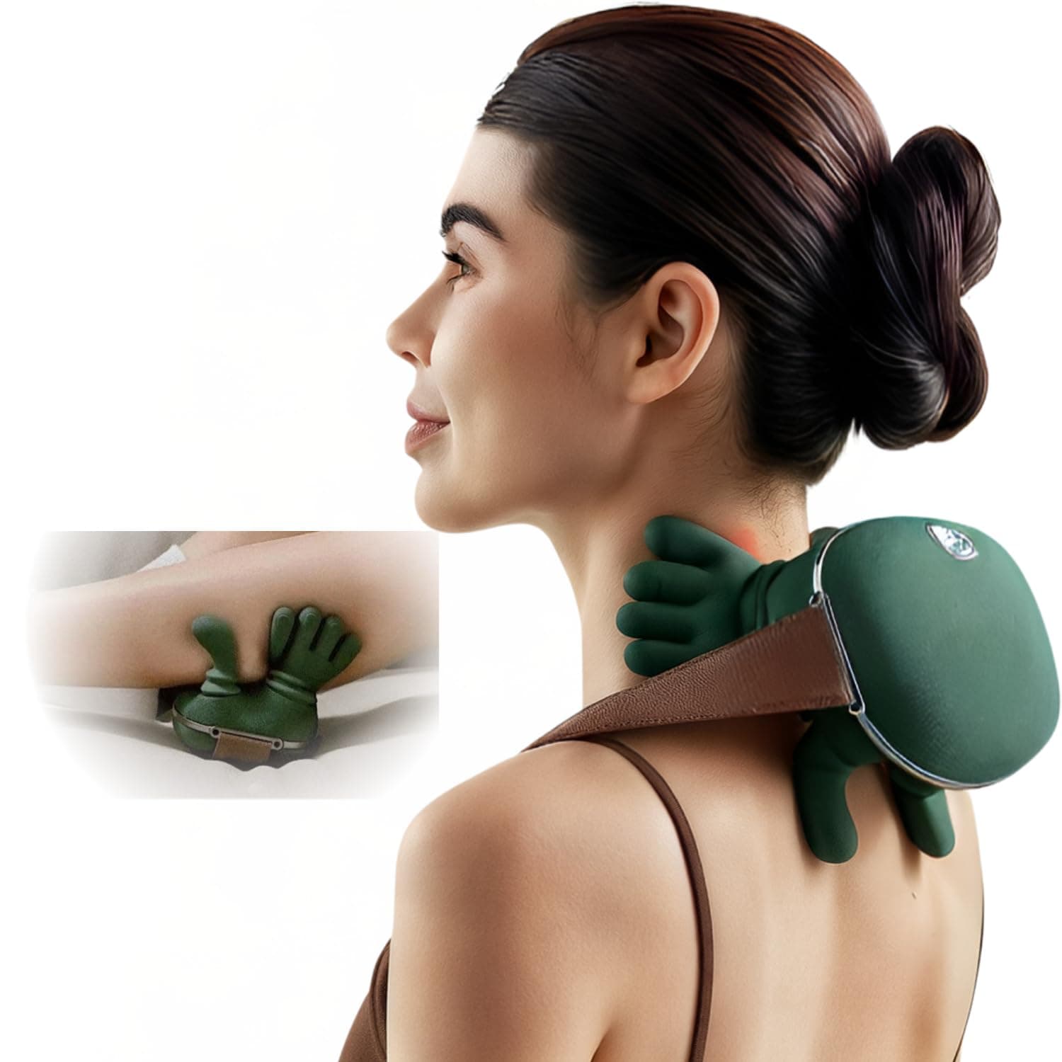 N7 Master Hand Shoulder and Neck Massager Cervical Massager - Electric Neck Massager with Hands for Deep Tissue Shiatsu - Portable Massage for Neck Pain Relief - Real Hands Massager Experience | Adjustable intensity with ergonomic hand-like kneading, quiet operation and home relaxation comfort.