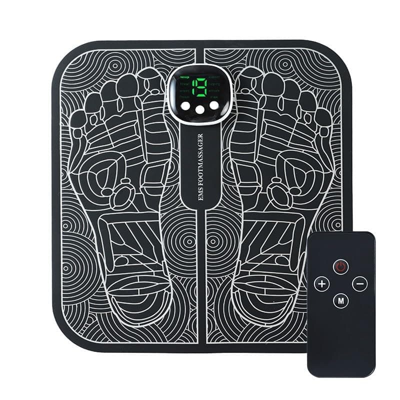 Foot Massager for Pain Relief, EMS Foot Massager, Folding Portable Feet Massage Machine,8 Modes 18 Intensities Relax Muscles,Electronic Muscle Stimulatior Massage Mat for Home or Work