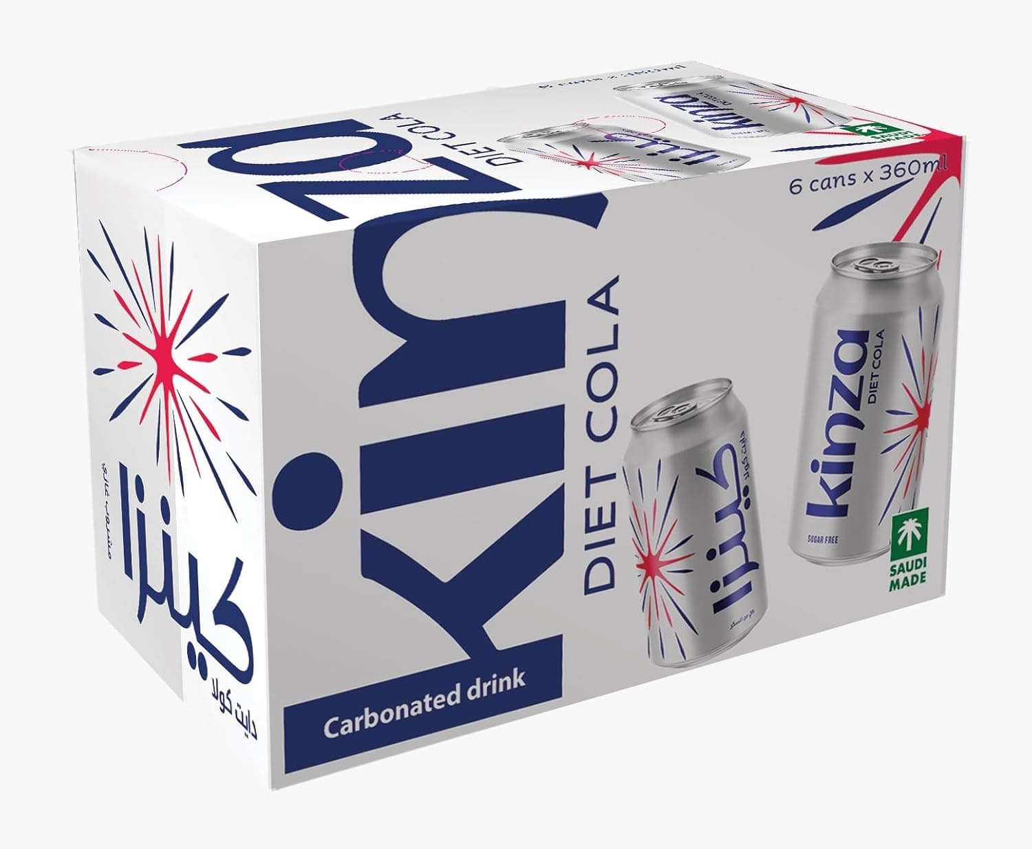 Kinza Cola Diet Carbonated Soft Drinks 6 x 360 ml