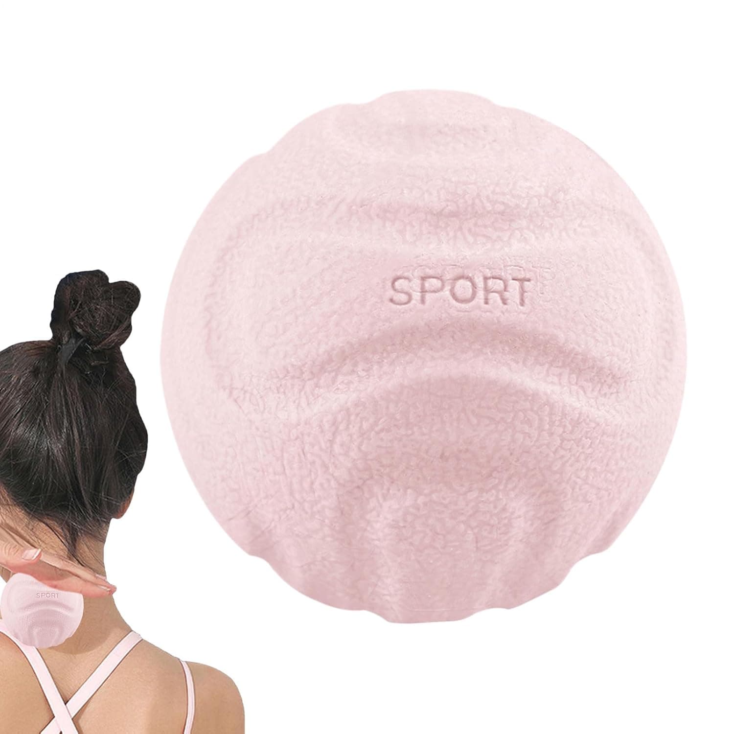 Back Massage Ball Neck Relaxation Tool | Yoga Deep Tissue Massage Ball for Athletes Office Fitness Enthusiasts Runners Yoga Players Home Gym Travel Women Men Adults