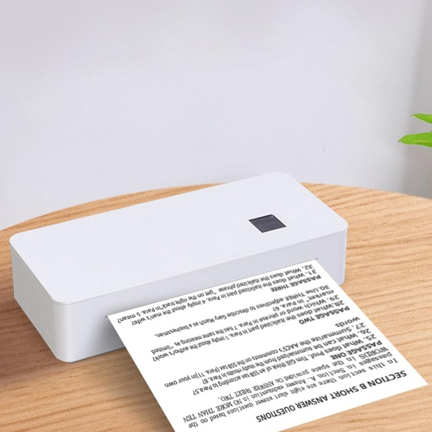 Wireless Thermal Label Printer, 300dpi Portable Shipping Label Printer with Auto Cutting, App Control for Small Business