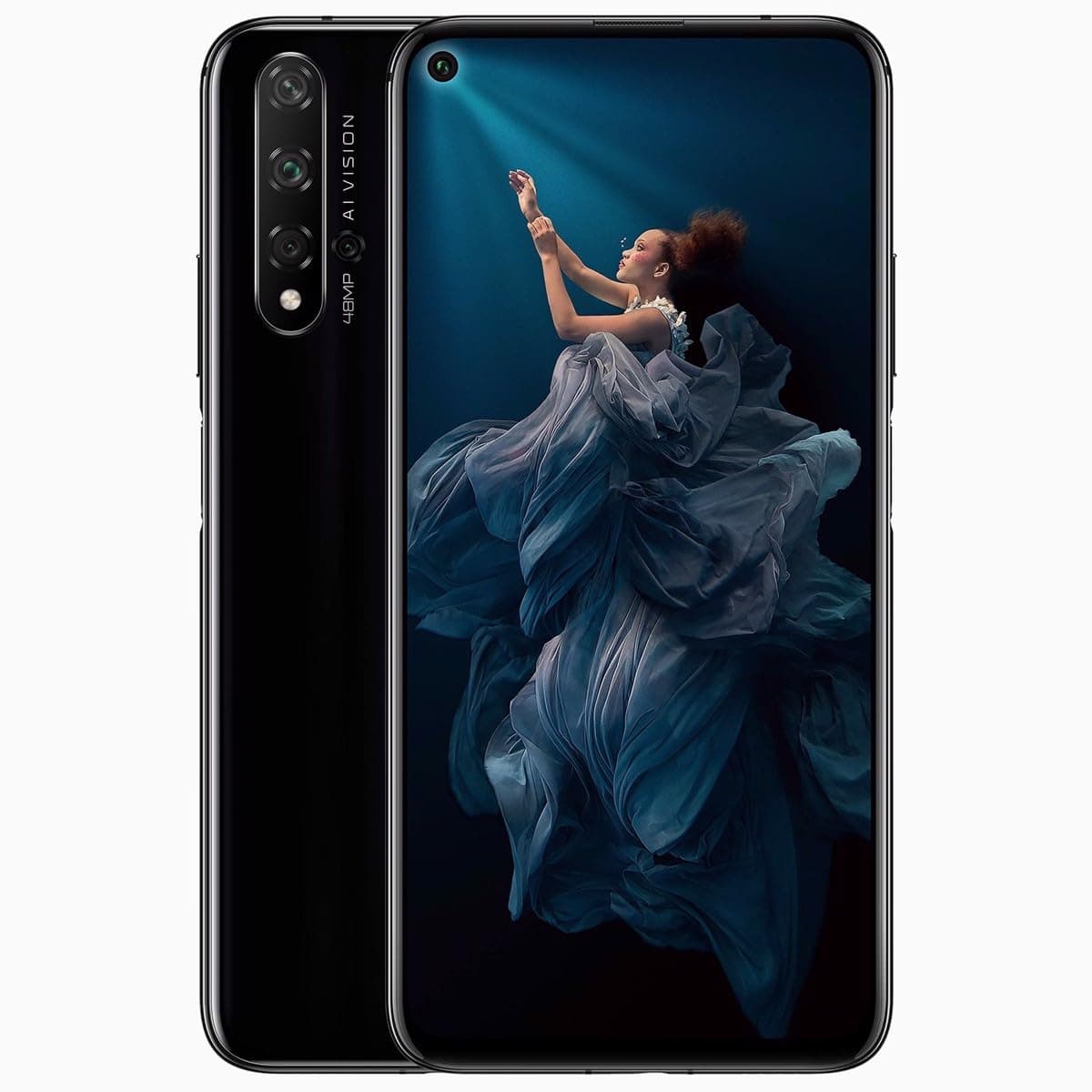 Honor 20 Pro DUAL-SIM 256GB ROM + 8GB RAM (GSM only | No CDMA) Factory Unlocked 4G/LTE SmartPhone (Phantom Black) - International Version