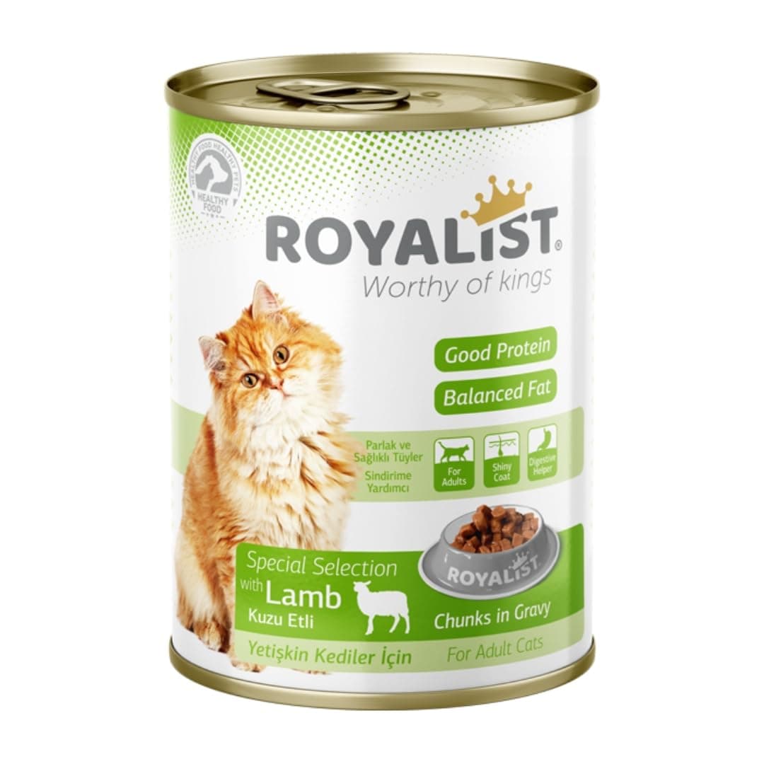 Royalist Adult Cat Lamb Chunks in Gravy 400g