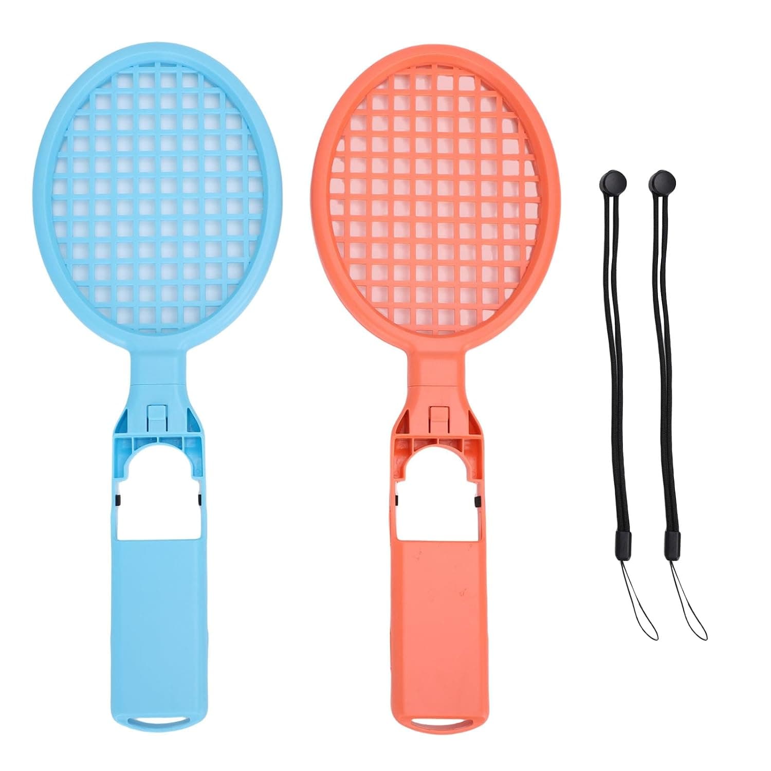 NOENNULL 1 Pair Tennis Rackets Fit for Switch 2 Game Console Gaming Controller Hand Grip Holder Racket Kit