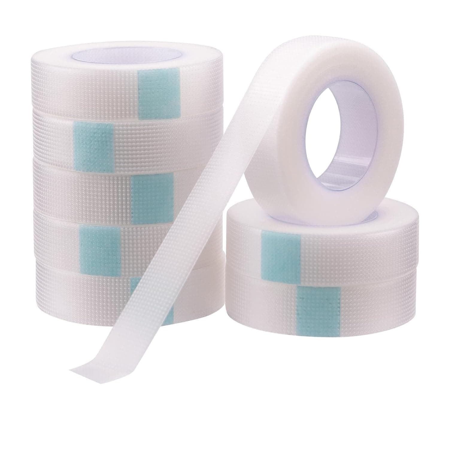 8 Rolls Micropore Surgical Tape, Hypoallergenic Breathable Transparent Tape for Sensitive Skin, 1.25cm x 9m, First Aid Bandage for Wound Care, Face & Skin Protection