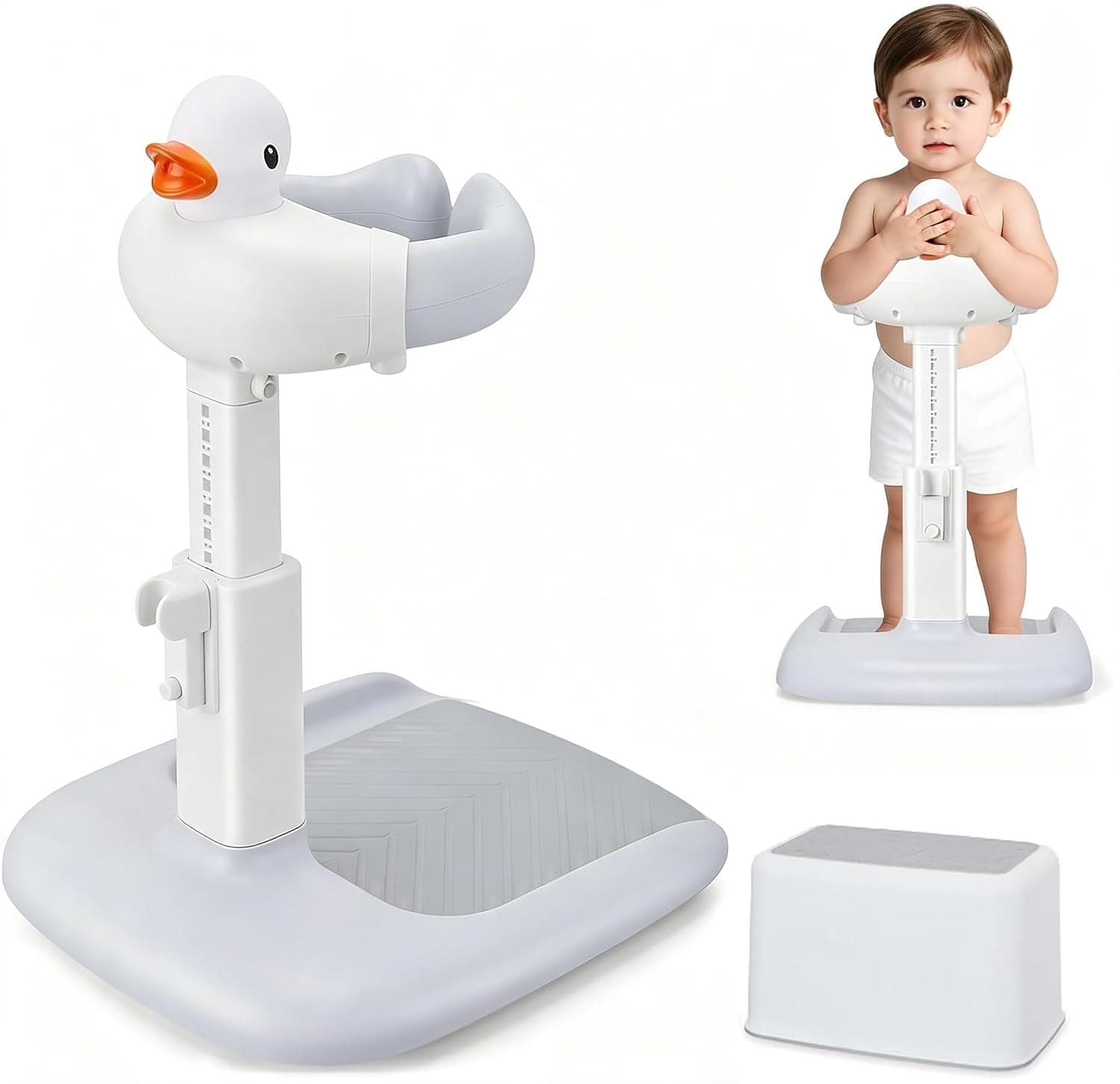 Baby Shower Standing Support, كرسي حمام للاطفال, Non-Slip Stable Base Toddler Bath Seat for Stand Up Shower, Suitable for 8-36 Months, Baby Shower Gift