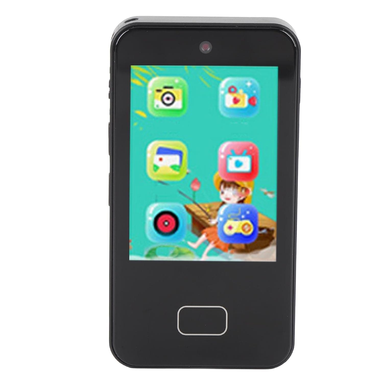 Luocute 48MP Camera Phone, Small Phone with Touch Display, Easy to Use Mini Smartphone for Selfies and Photos, 2.8 Inch IPS Screen, 600mAh Battery, Type C Charging, 32G Memory Card (Black)