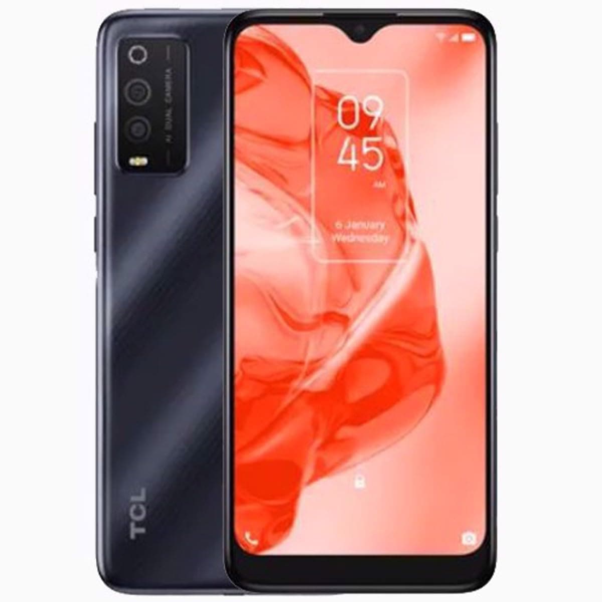 TCL 205 DUAL-SIM 32GB ROM + 2GB RAM (GSM Only | No CDMA) Factory Unlocked 4G/LTE Smartphone (Black) - International Version