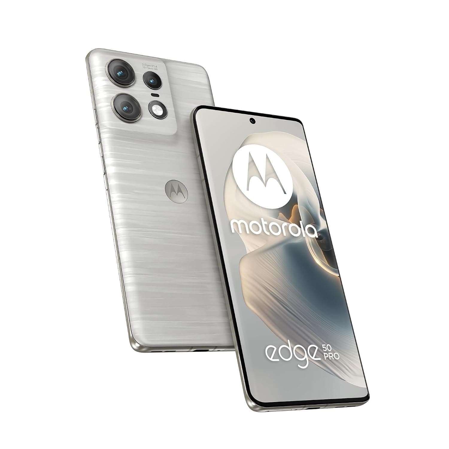 Motorola Edge 50 Pro Dual-SIM 512GB ROM + 12GB RAM (GSM Only | No CDMA) Factory Unlocked 5G Smartphone (Moonlight Pearl) - International Version
