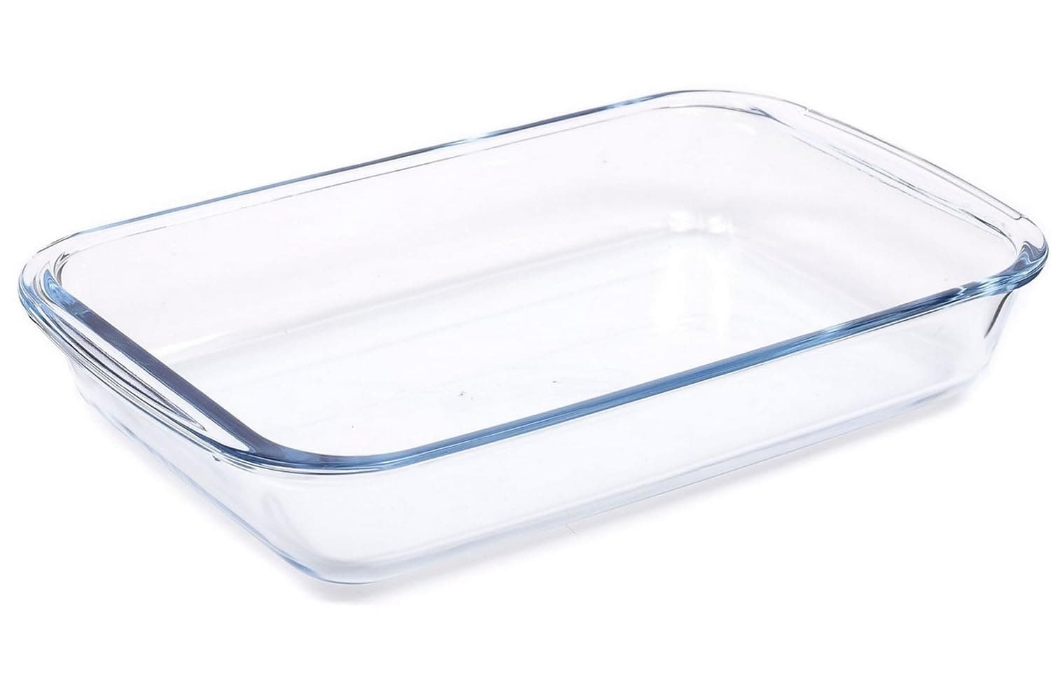 Suretex Heat Resistant Glass Oven Trays | Clear Glass Baking Tray Set | Oven & Microwave Safe | Versatile Oven Tray | Glass Roasting Dishes (Rectangle 1.6L)