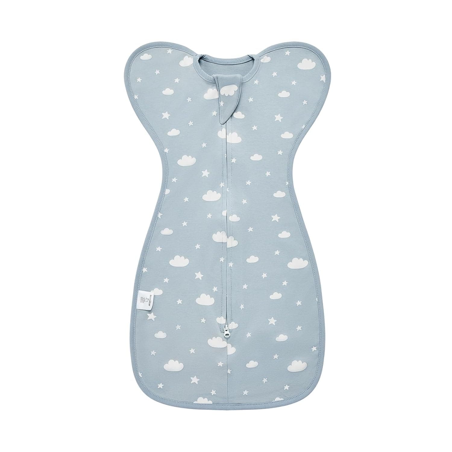 Baby Swaddle Wrap Swaddle Blanket for 0-3 Months Baby Girls Boys Receiving Swaddling Wrap with White Star Cloud Pattern Boys Girls Ultra-Soft Newborn Sleeping Wraps for Infant Baby Gift - Blue