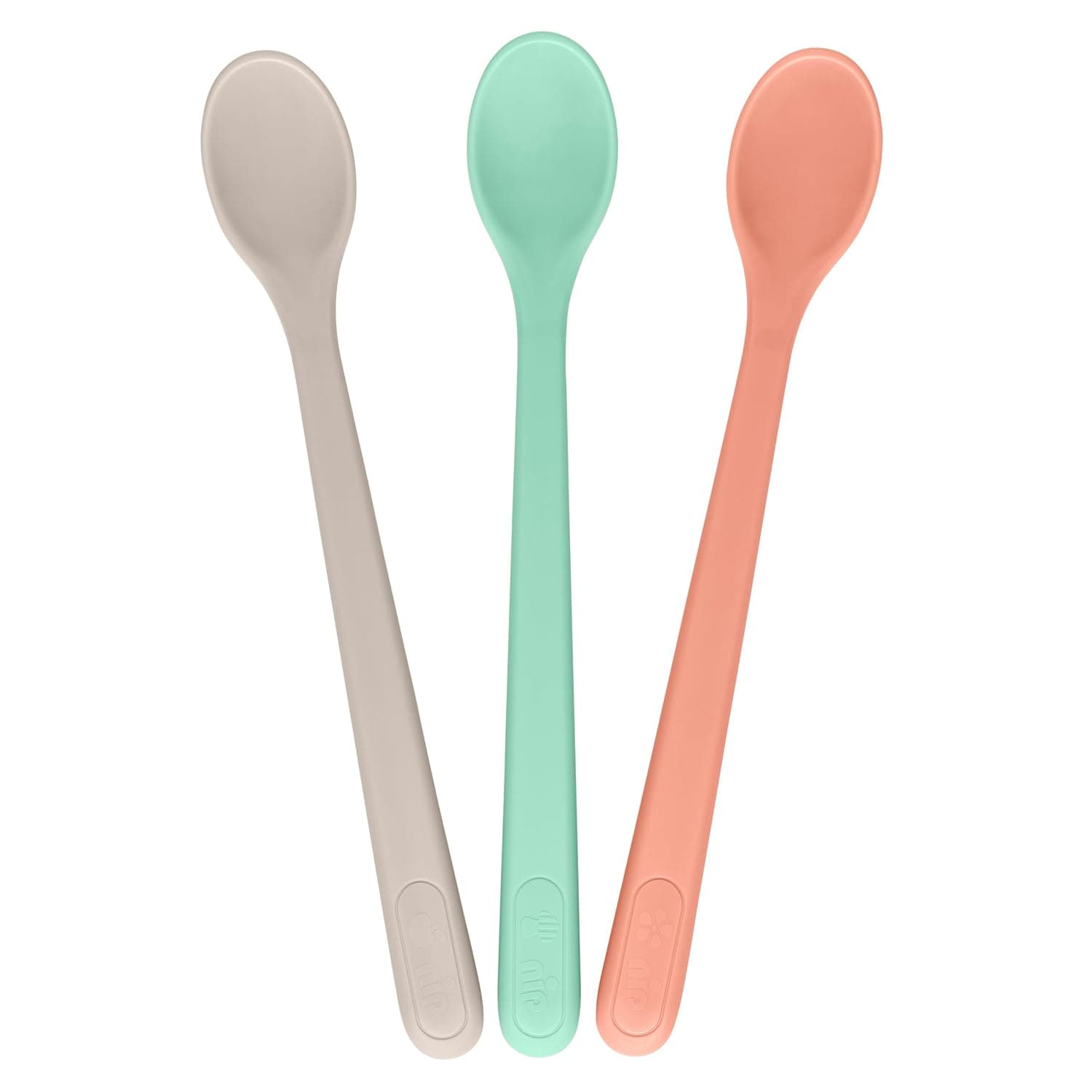 Nip Long Feeding Spoon, Table Training, Multicolor,4M+, 1 of Piece 37079
