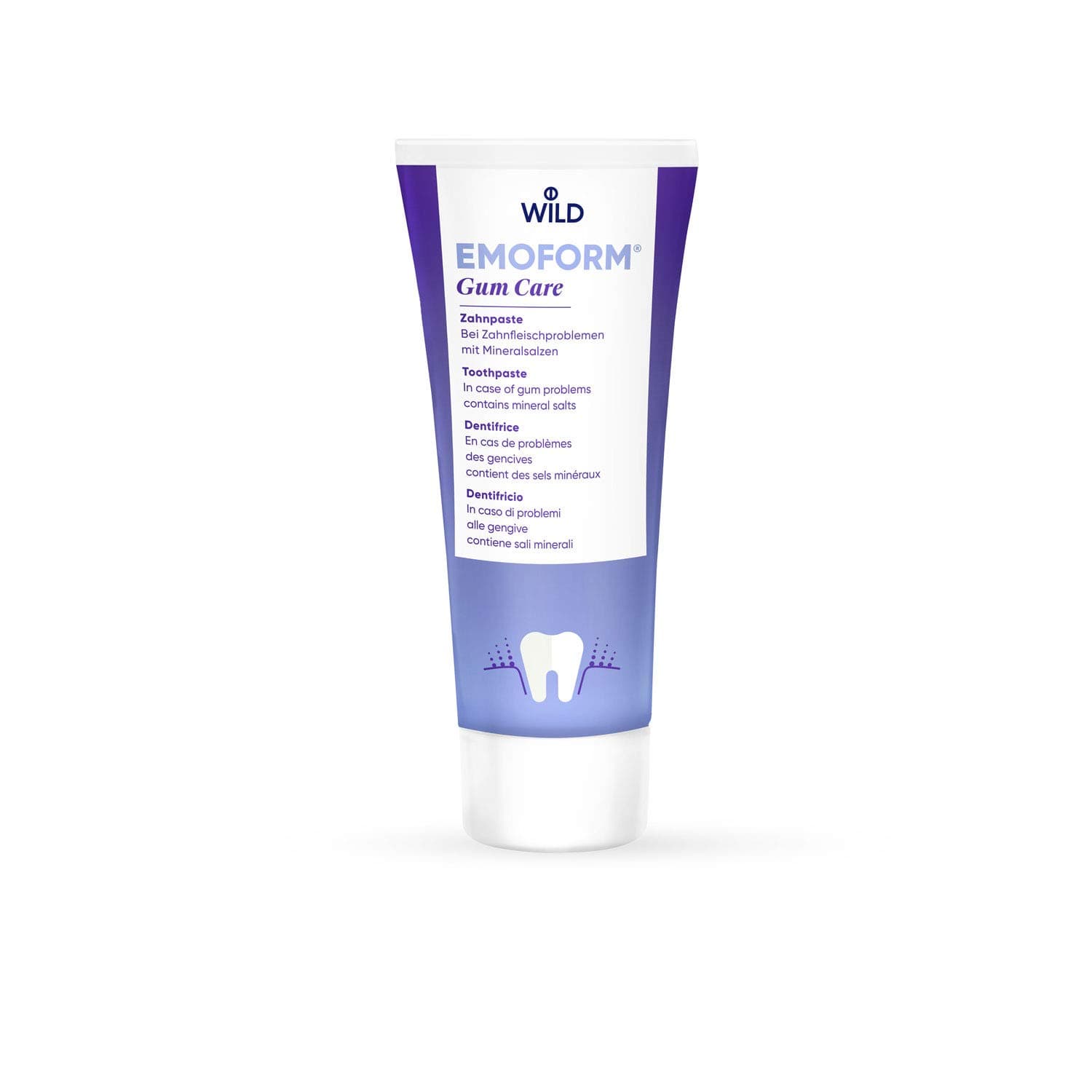 Emoform Gum Care Toothpaste, in case of Gum Problems, with Mineral Salts, Strengthens and regenerates The Gums, inhibits Pain Sensitivity, Without Fluoride