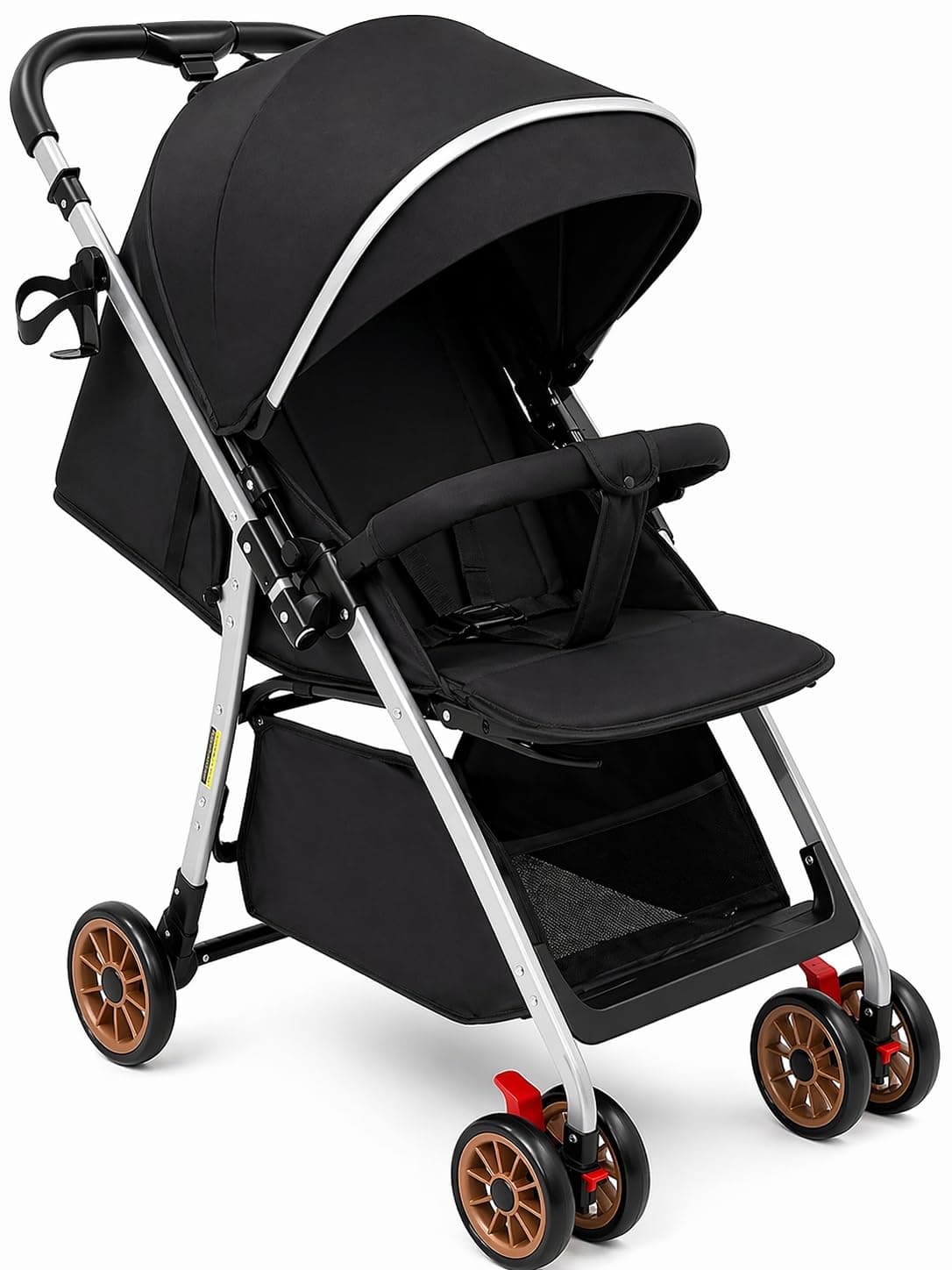 Light and Foldable Baby Stroller 2 Way Handle - Multiple Sitting Positions - Practical and Easy to Carry Design for Everyday Use - Gift Dining Table and Mosquito Net