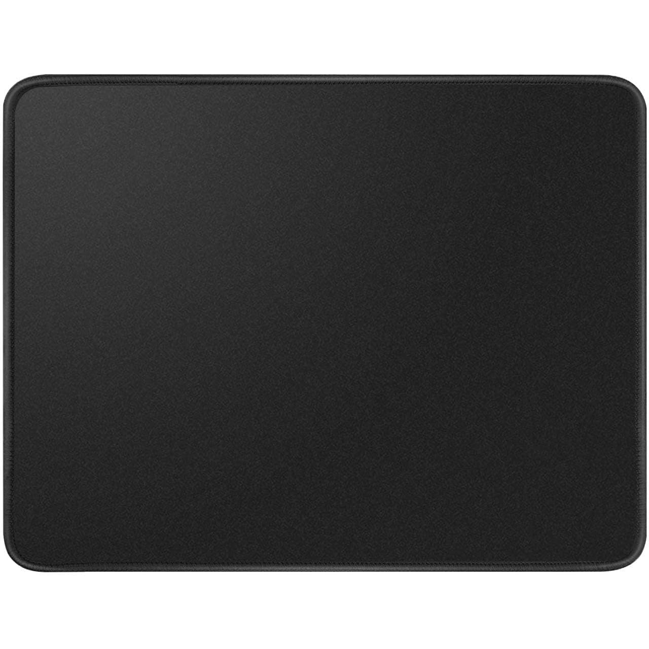 Mouse Pad With Stitched Edge, Non-Slip Rubber Base, Waterproof And Durable Textured Mousepad For Laptop Computer Office Home, 260x210x3mm, Black