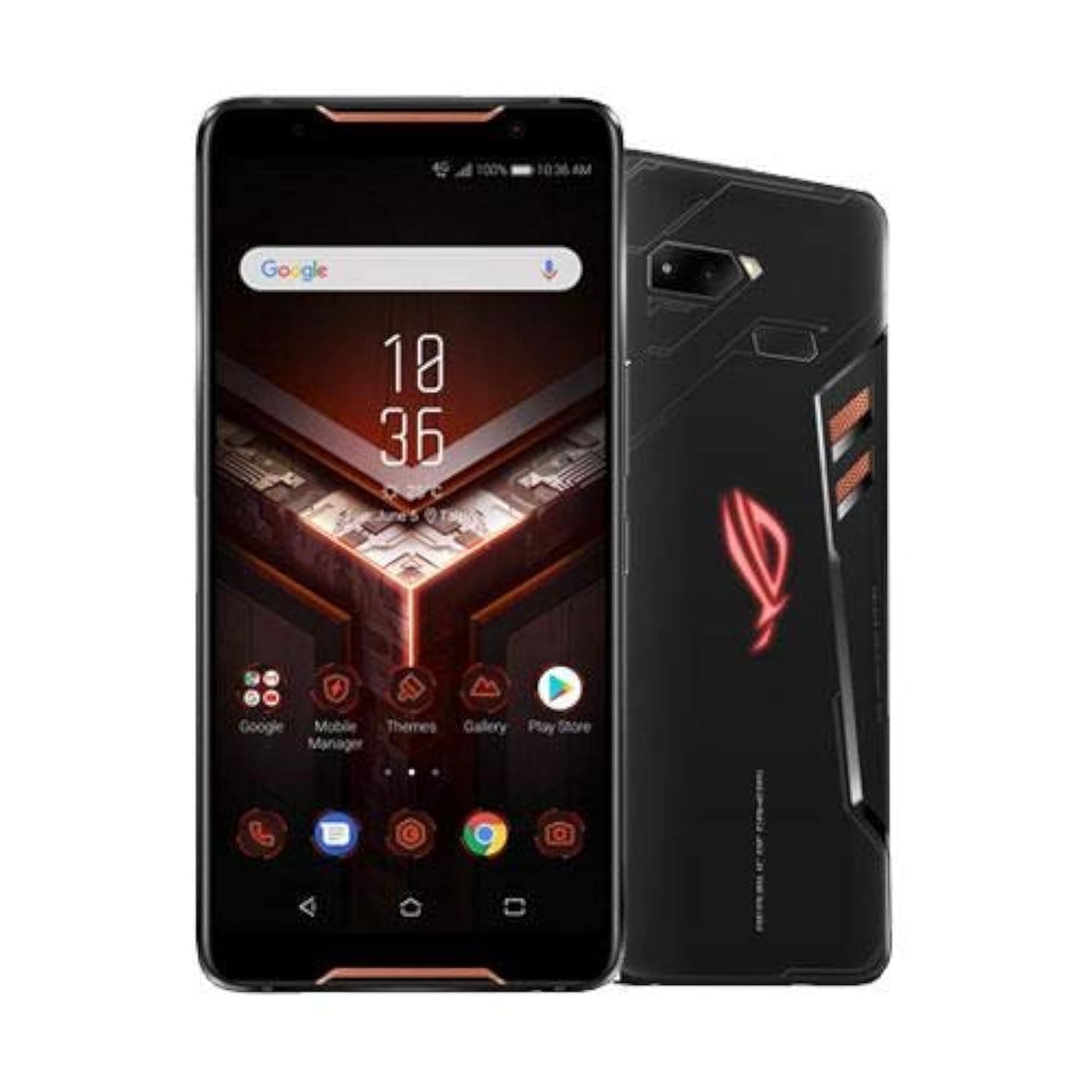 ASUS ROG Gaming Phone ZS600KL (Snapdragon 845, 8GBRAM, 512GB Storage, Dual-SIM, Android, 6" inch) (GSM Only, No CDMA) Factory Unlocked 4G Smartphone (Black) - International Version
