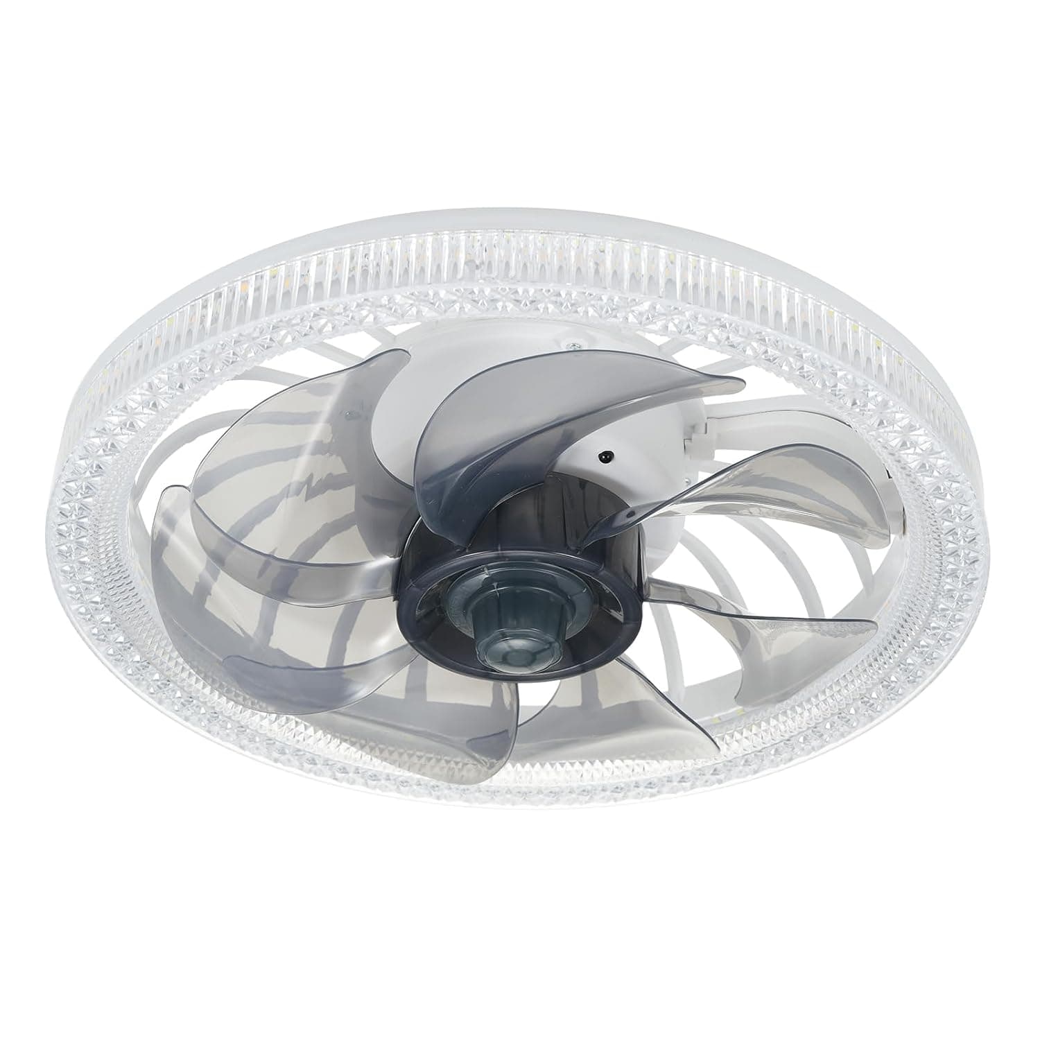 Labymos Ceiling Fan Light Bedroom Home E27LED Fan Light With Remote Control Speed and Brightness Adjustable