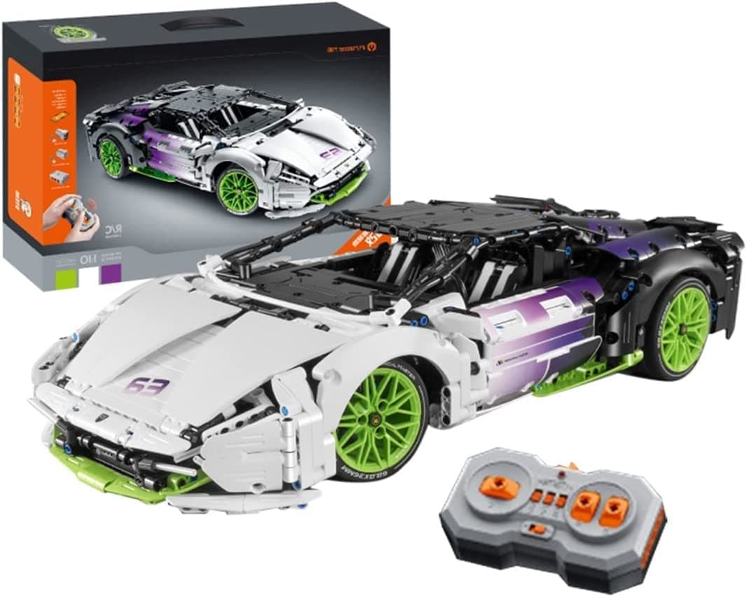 Racing Car Building Set,2127+ Pcs 1:10 Super Sports Car DIY Building Blocks Model,Collectible Vehicle Construction Sports Car,Toy Gift Set for Ages 8+ Static Version (Size : Dynamic version)