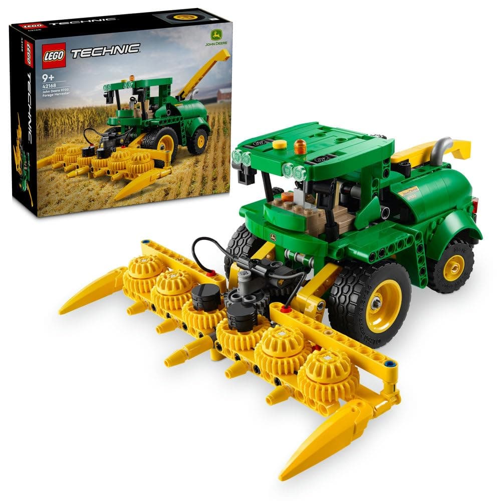 LEGO Technic John Deere 9700 Forage Harvester, Tractor Toy for Kids, Farm Set, Vehicle Model Building Kit with Realistic Functions for Imaginative Play, Gift for Boys and Girls Aged 9 Plus 42168