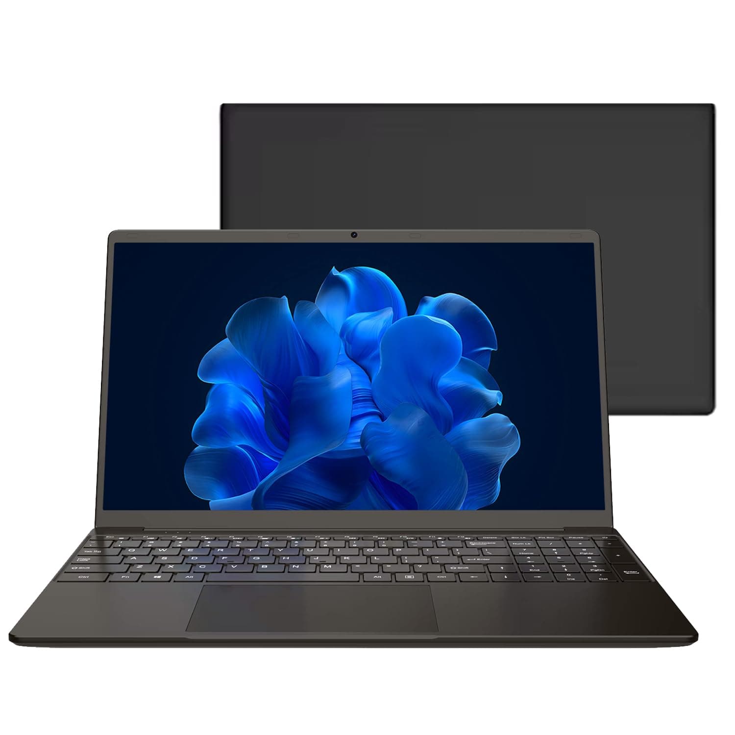 Huitbat TK-G162 Business Laptop, 16.1" Full HD IPS Display, Intel 4-Core N95 Processor, 8GB RAM, 512GB SSD, Intel UHD Graphics, Backlit Keyboard, Fingerprint Reader, Windows 11 Pro, Dark Grey